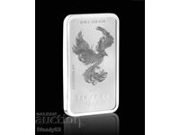 1oz silver bar mythical bird "Phoenix"