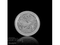 Monedă de argint mitică pasăre Phoenix de 1 oz