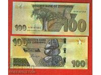 ZIMBABWE ZIMBABWE $100 issue - issue 2020 - 2022 NEW UNC