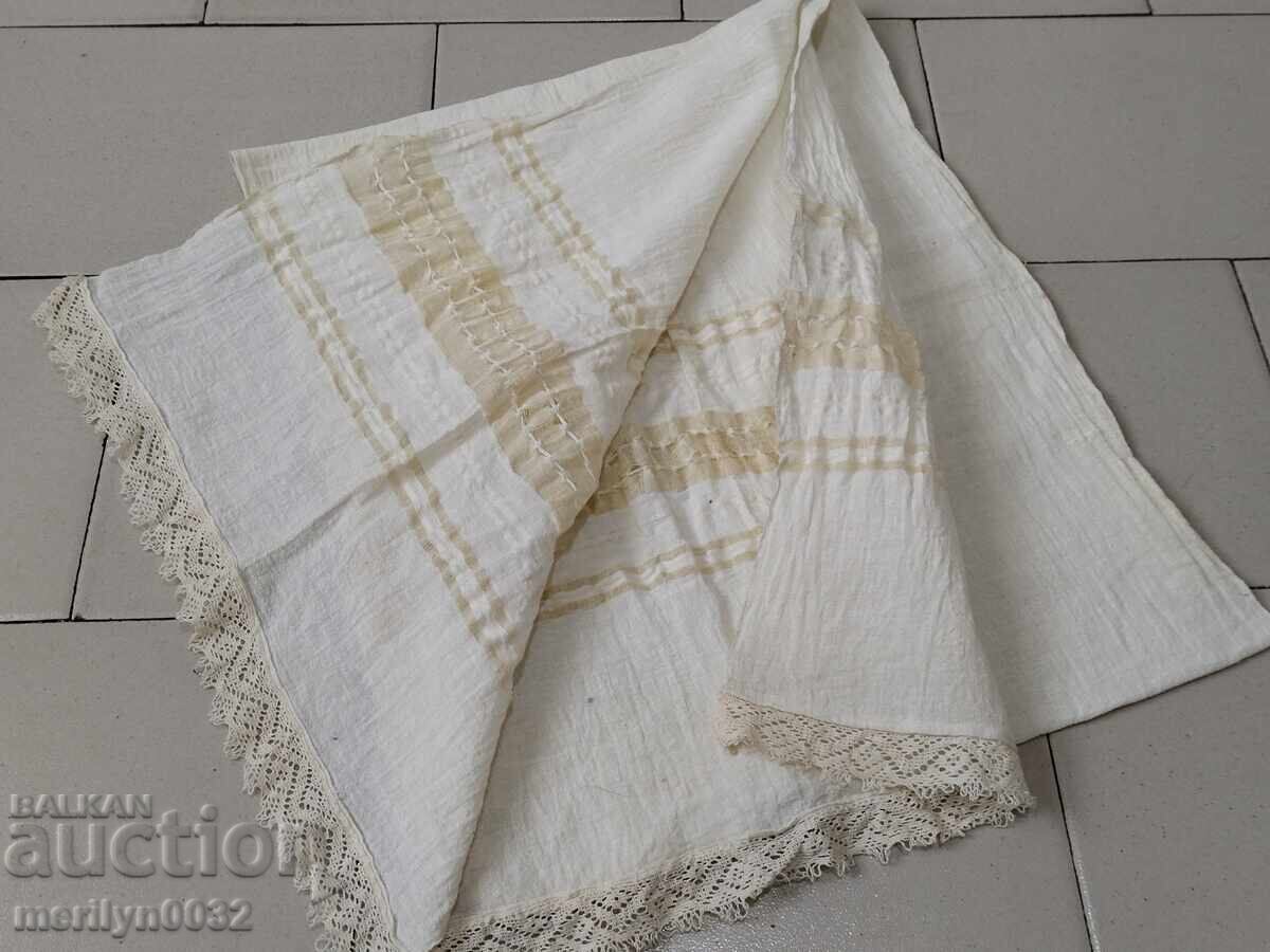 Pânză veche din dantelă Kennar țesătă manual - 5 Pânză veche din dantelă Kennar țesătă manual - 5