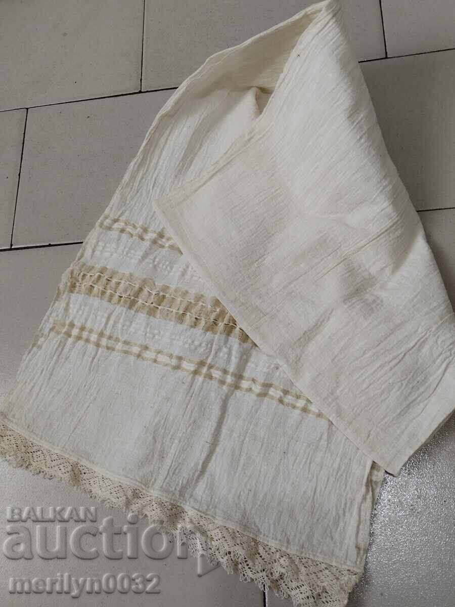 Pânză veche din dantelă Kennar țesătă manual - 6 Pânză veche din dantelă Kennar țesătă manual - 6