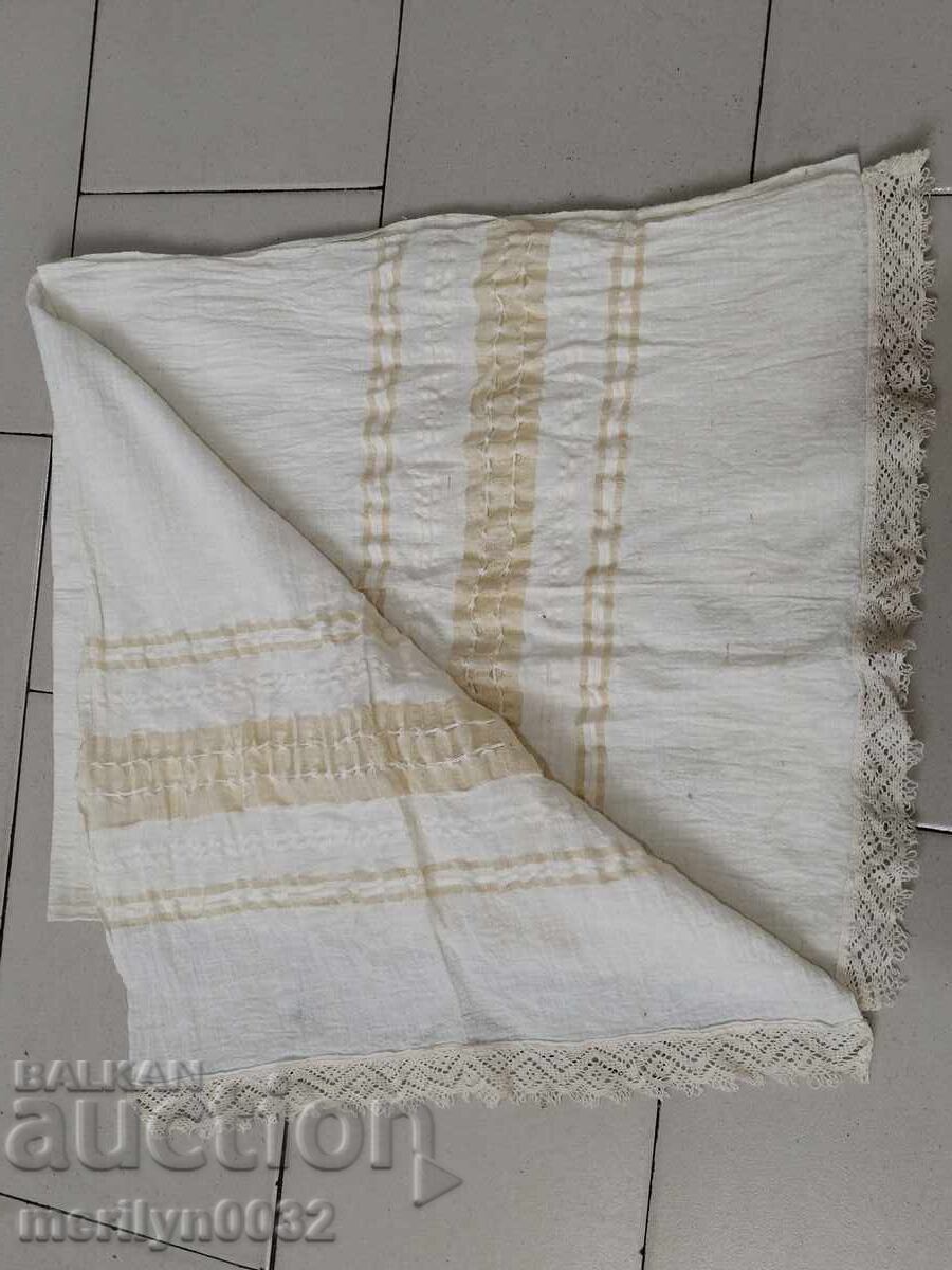 Pânză veche din dantelă Kennar țesătă manual - 7 Pânză veche din dantelă Kennar țesătă manual - 7