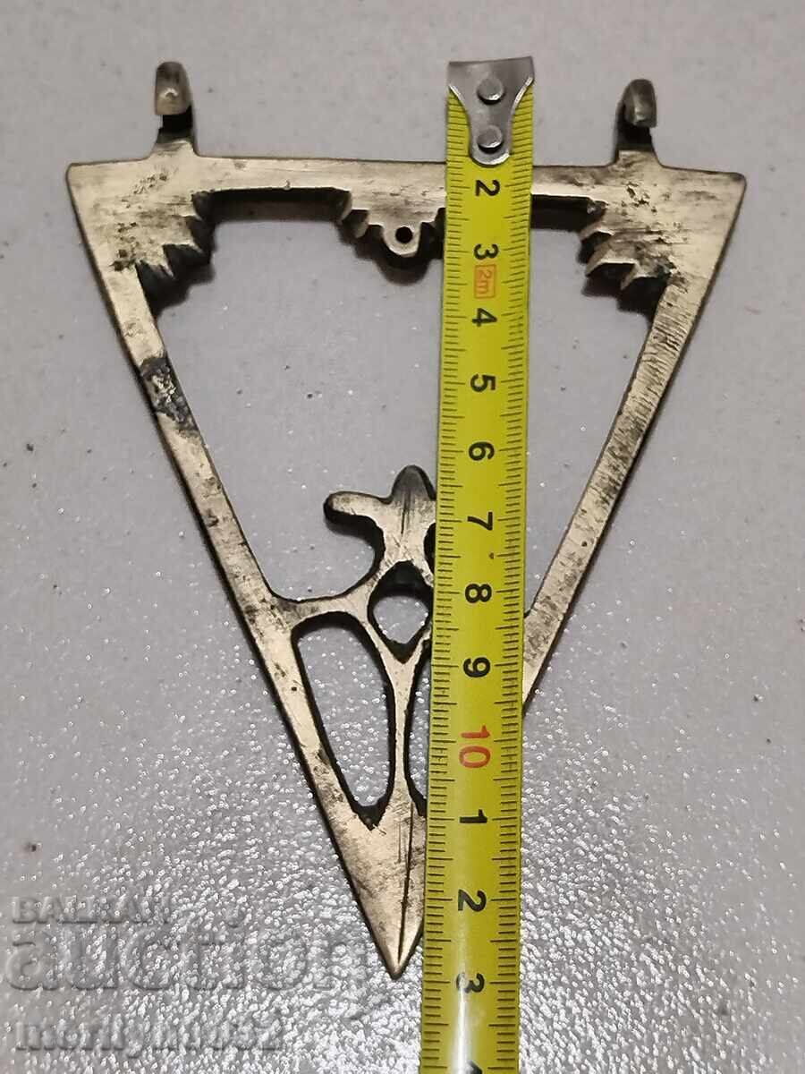 Auction  Ottoman bronze level plumb line instrument REDKAZH