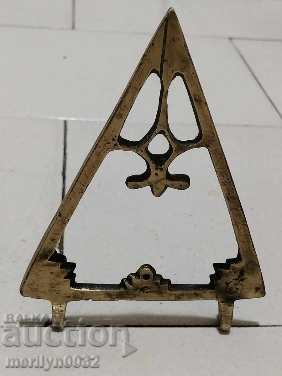 Ottoman bronze level plumb line instrument REDKAZH - 7