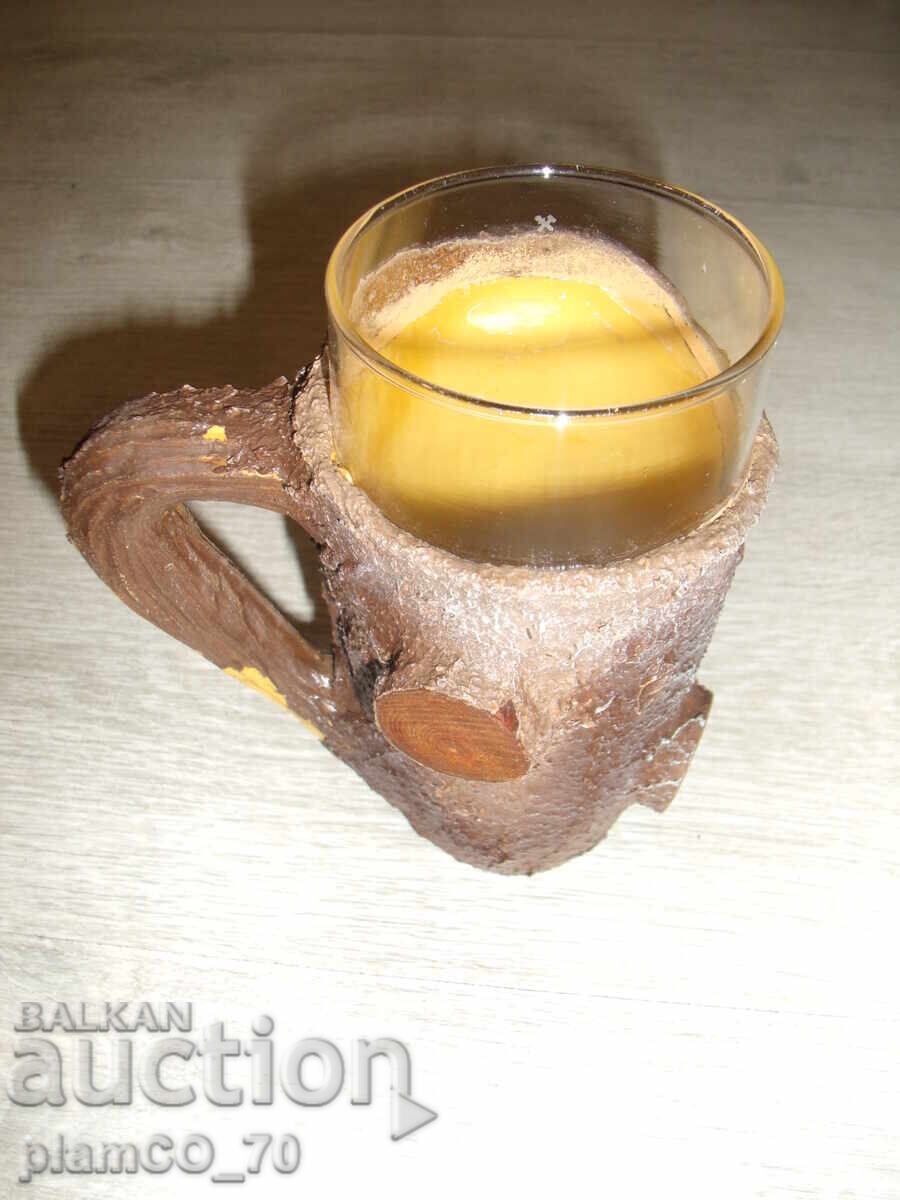 Παράδοση No.*7832 παλιό γυάλινο κύπελλο / κούπα - με εφαρμοσμένη διακόσμηση Παράδοση No.*7832 παλιό γυάλινο κύπελλο / κούπα - με εφαρμοσμένη διακόσμηση