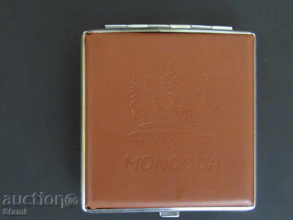 Elegant leather snuff box with leather lids, new - 6 Elegant leather snuff box with leather lids, new - 6