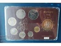 Malta-SET 2004 of 7 coins + 1 trial euro coin