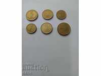 Coins 1, 2 and 5 cents 1999