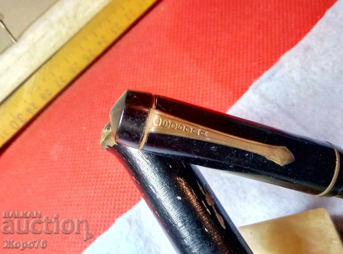 Auction FREEDOM pen with EGYPTIAN ALABASTER and WOOD HOLDER Auction FREEDOM pen with EGYPTIAN ALABASTER and WOOD HOLDER