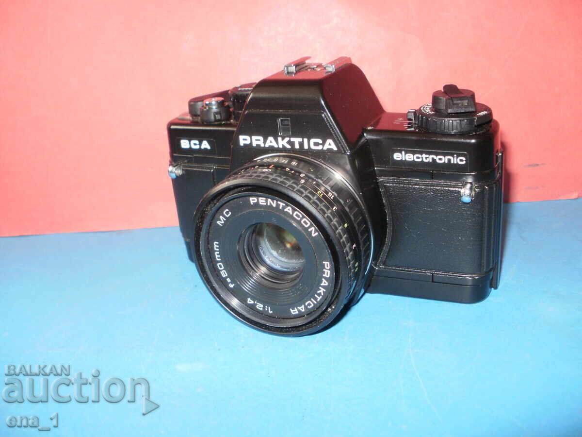 Auction German SLR 35mm camera Praktica BCA electronic + lens Auction German SLR 35mm camera Praktica BCA electronic + lens