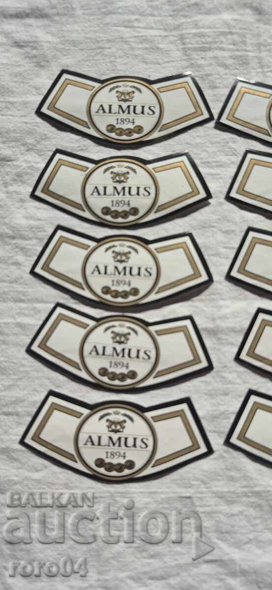 ETICHETE - AUTOCOLANTE - ALMUS 1894 - NOU cu preț 11.11 BGN | € 5.68 ETICHETE - AUTOCOLANTE - ALMUS 1894 - NOU cu preț 11.11 BGN | € 5.68