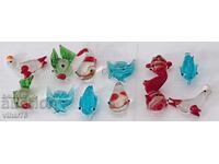 Lot of 12 small glass figurines