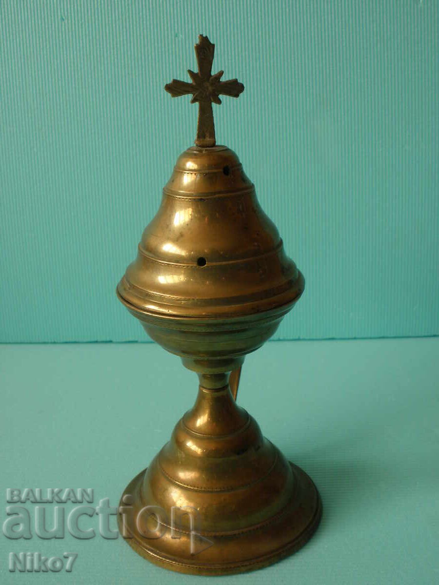 Old, solid, brass, table lamp. Incense burner. with price 54.99 BGN | € 28.12 Old, solid, brass, table lamp. Incense burner. with price 54.99 BGN | € 28.12