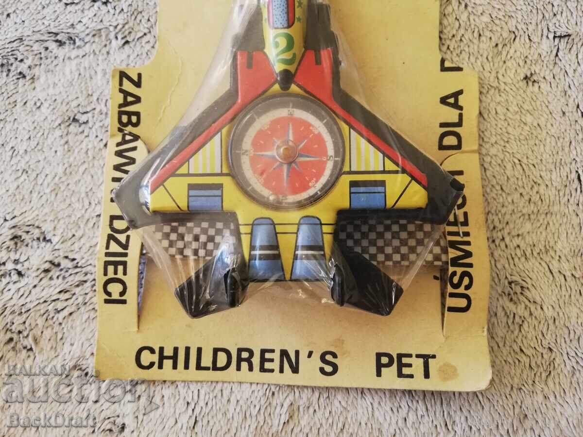 Soc Rare Polish Tin Toy Airplane, Compass with price 69.00 BGN | € 35.28 Soc Rare Polish Tin Toy Airplane, Compass with price 69.00 BGN | € 35.28