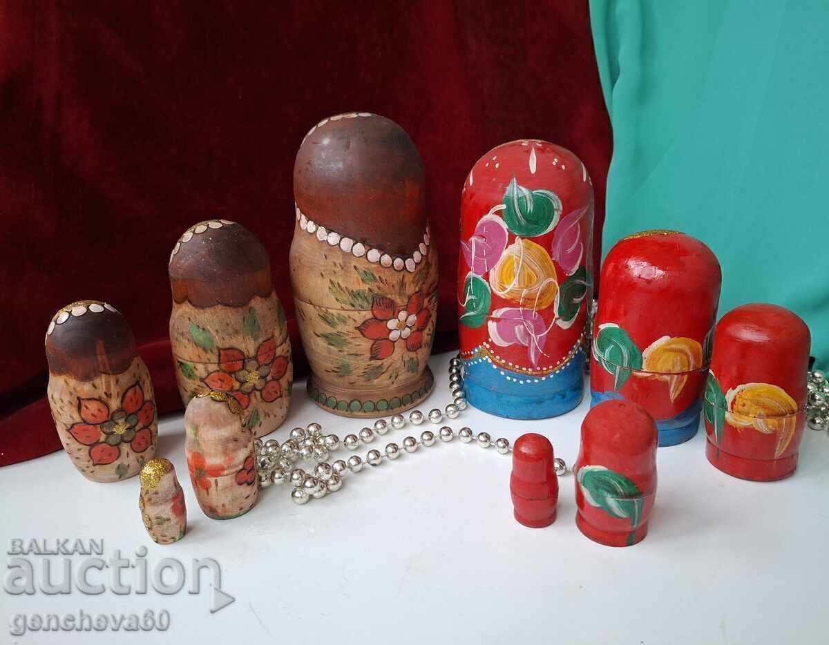 Two sets of Matryoshka dolls/10pcs with price 60.00 BGN | € 30.68 Two sets of Matryoshka dolls/10pcs with price 60.00 BGN | € 30.68