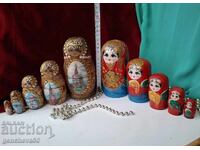 Russian painted matryoshka dolls/10pcs