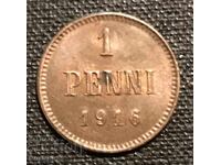 Russia/Finland. 1 penny 1916