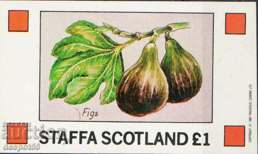 1982. Staffa, Σκωτία. Αέρας ταχυδρομείο. σύκα. Μίνι μπλοκ. 1982. Staffa, Σκωτία. Αέρας ταχυδρομείο. σύκα. Μίνι μπλοκ.