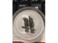 Сребърна монета "Кукабура", 2 oz, Австралия, 2006