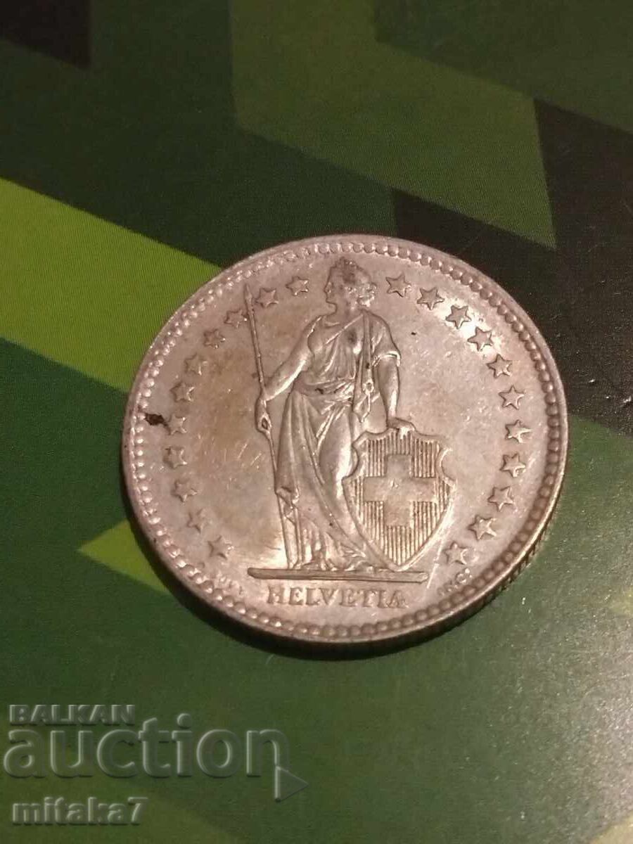 2 franci 1944, Elveția cu preț 32.00 BGN | € 16.36 2 franci 1944, Elveția cu preț 32.00 BGN | € 16.36