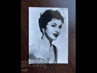 Old Greeting Card-Gina Lollobrigida