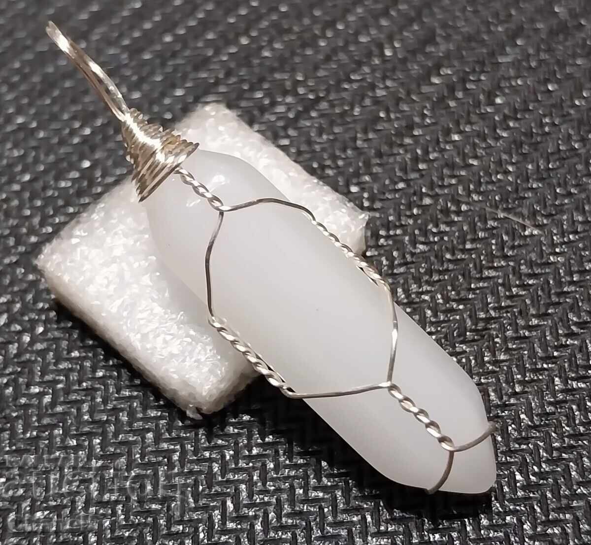 ROCK CRYSTAL MEDALLION, HANDMADE - (916) with price 12.00 BGN | € 6.14