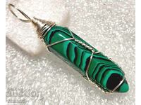 MALACHITE MEDALLION, HANDMADE - (919)