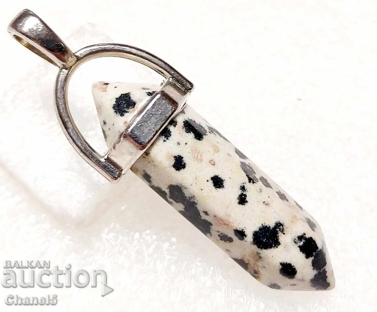 DALMATIAN JASPER MEDALLION - (921) with price 12.00 BGN | € 6.14