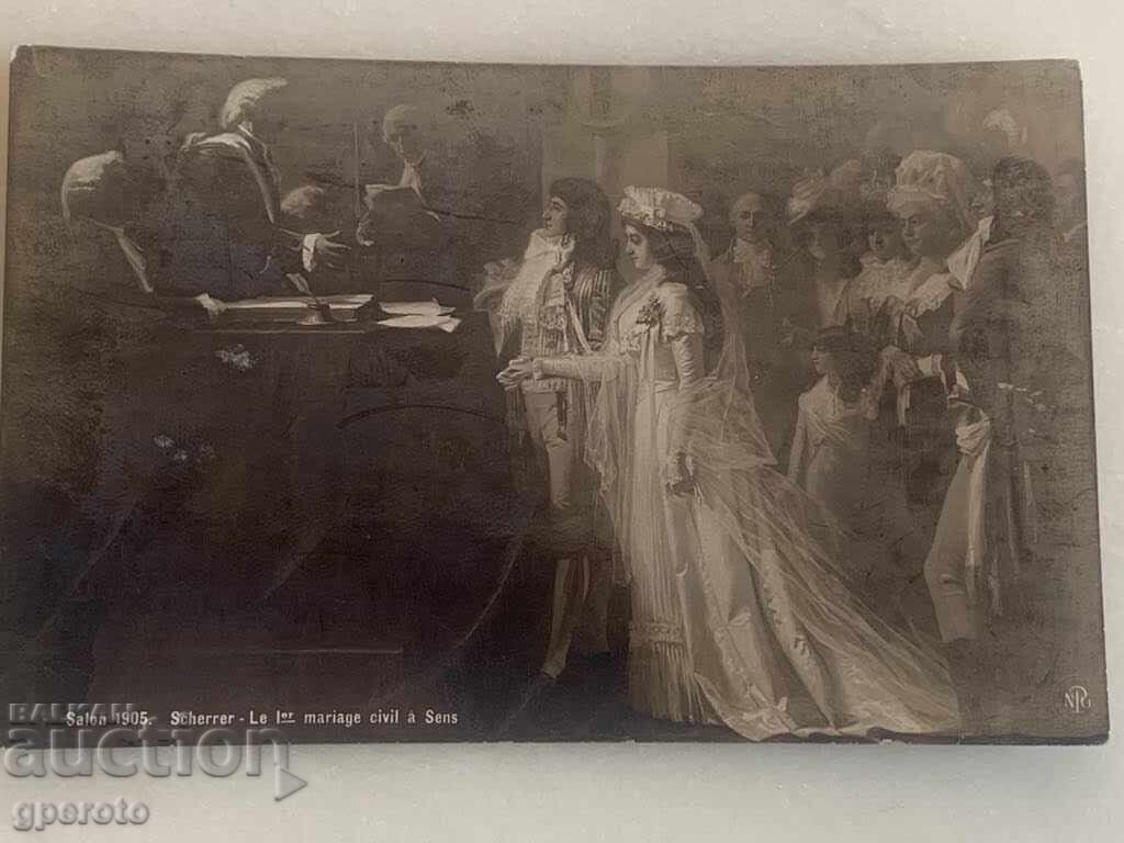 Interesanta carte veche de calatorie - Nunta - 1911. cu preț 8.00 BGN | € 4.09 Interesanta carte veche de calatorie - Nunta - 1911. cu preț 8.00 BGN | € 4.09