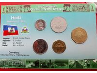 Haiti-SET 1995-2003 of 5 coins