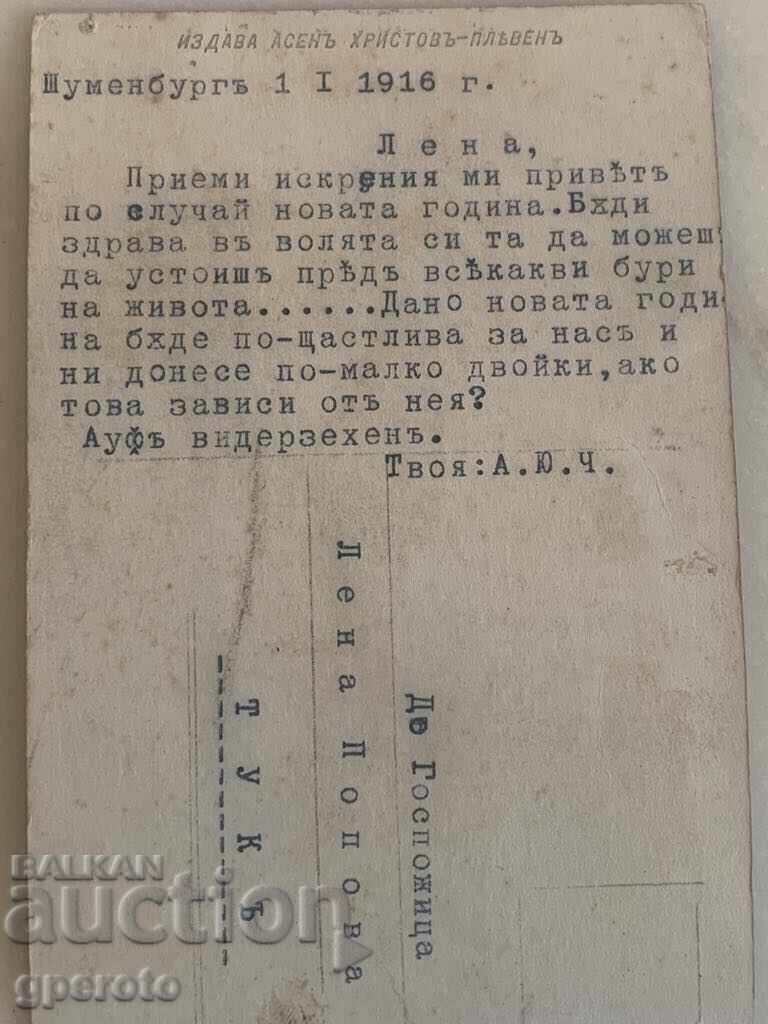 Interesting old travel postcard-At the helm-Schumenburg Interesting old travel postcard-At the helm-Schumenburg