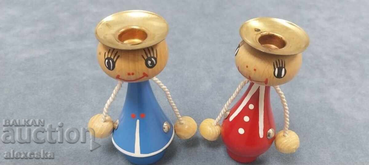 A set of wooden candlesticks with price 17.00 BGN | € 8.69 A set of wooden candlesticks with price 17.00 BGN | € 8.69