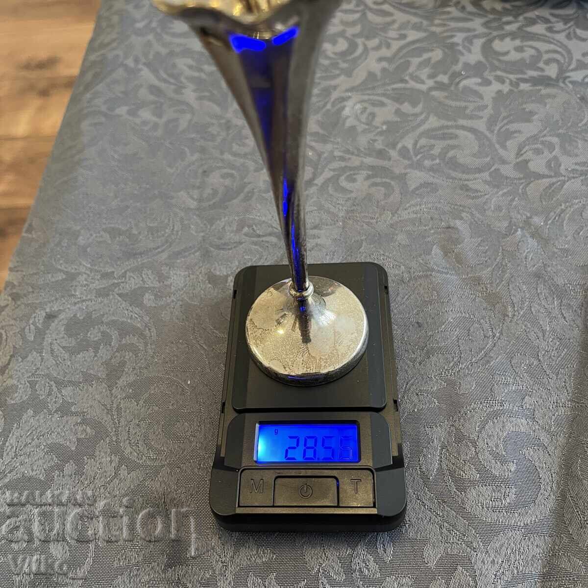 English silver vase, silver vase, markings - 6 English silver vase, silver vase, markings - 6