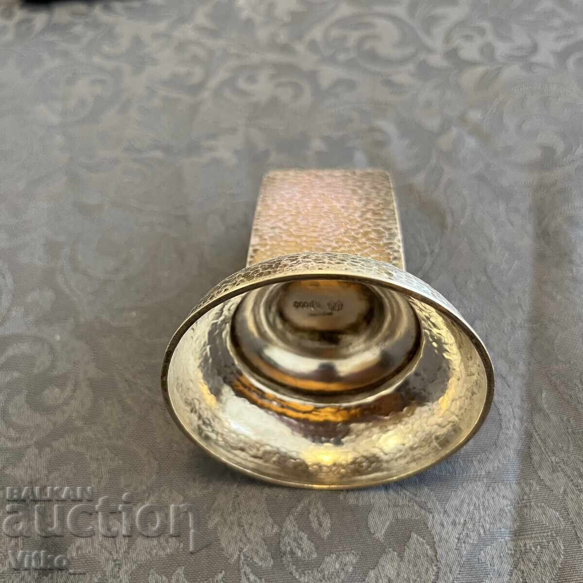 Delivery of German silver napkin holder, 800 silver, markings Delivery of German silver napkin holder, 800 silver, markings