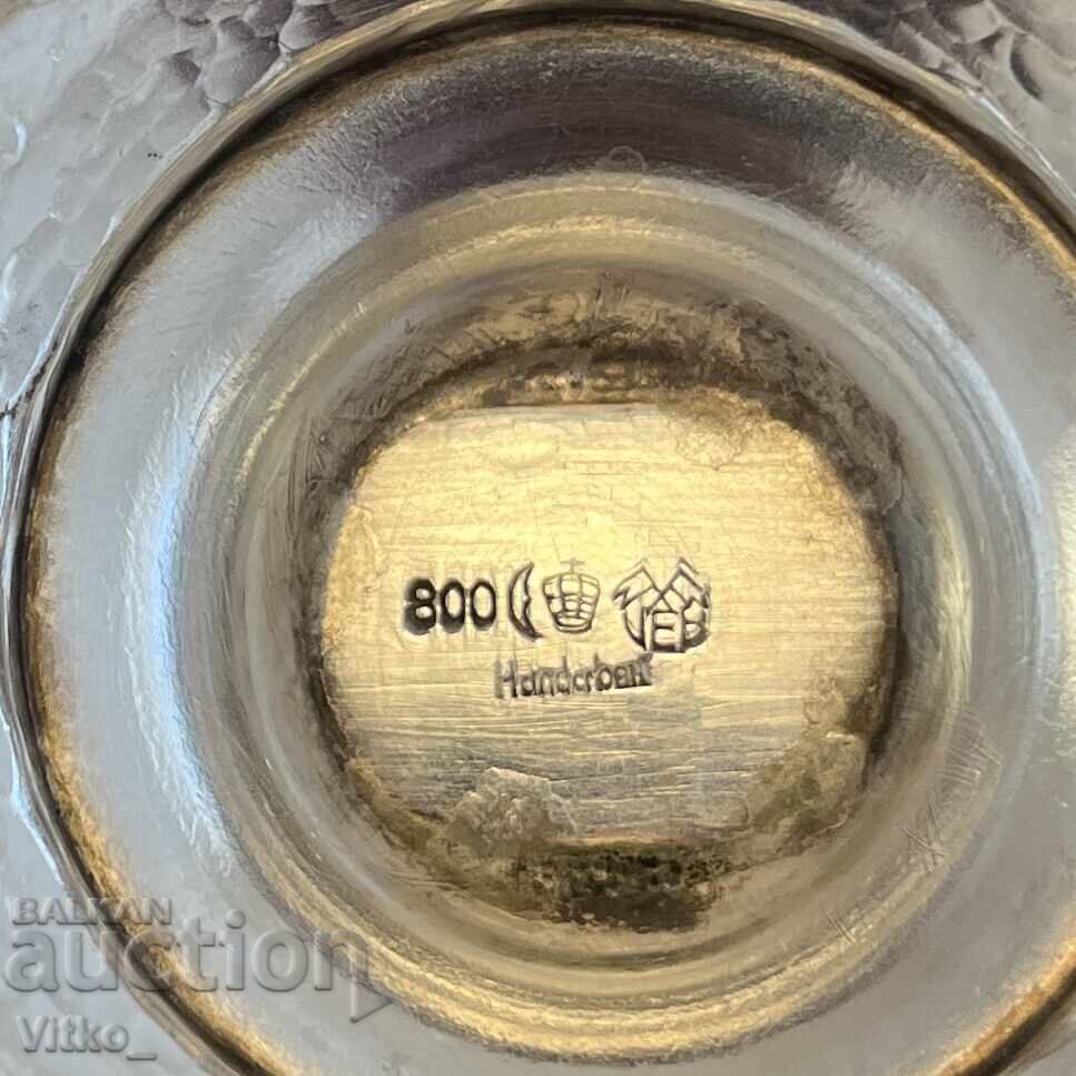 German silver napkin holder, 800 silver, markings - 5 German silver napkin holder, 800 silver, markings - 5