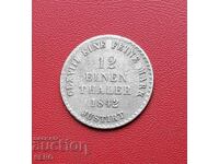 Germany-Saxony-Hanover-1/12 thaler 1842 S