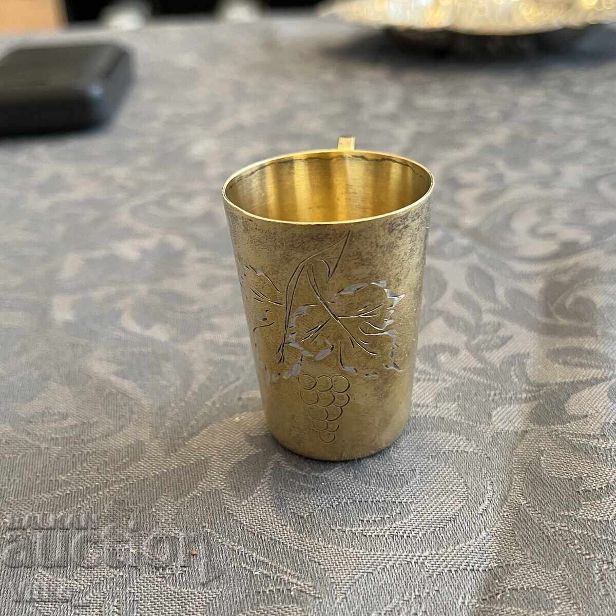 Auction Russian silver cup with gilding, markings Auction Russian silver cup with gilding, markings
