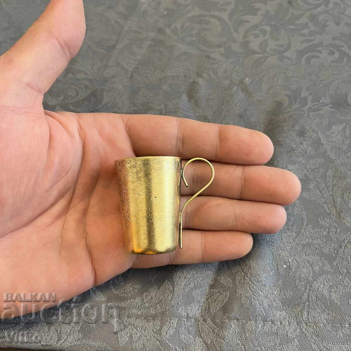 Russian silver cup with gilding, markings Russian silver cup with gilding, markings