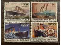 Burundi 2011 Ships/Titanic €8 MNH