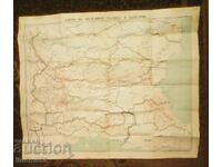 Old map of railways in Bulgaria