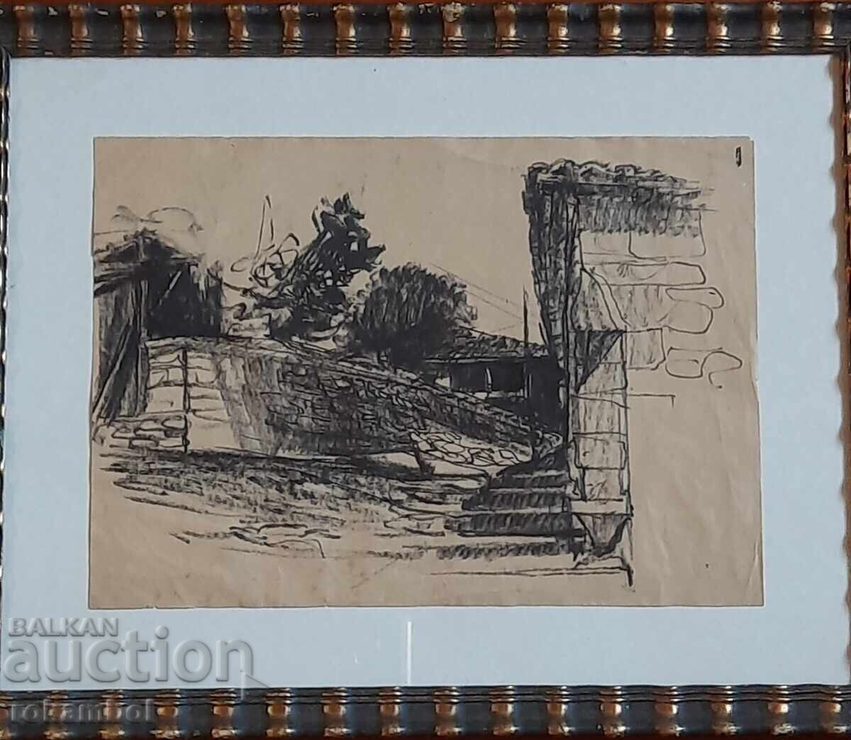 Delivery of Petko Zadgorski painting ink on paper Delivery of Petko Zadgorski painting ink on paper