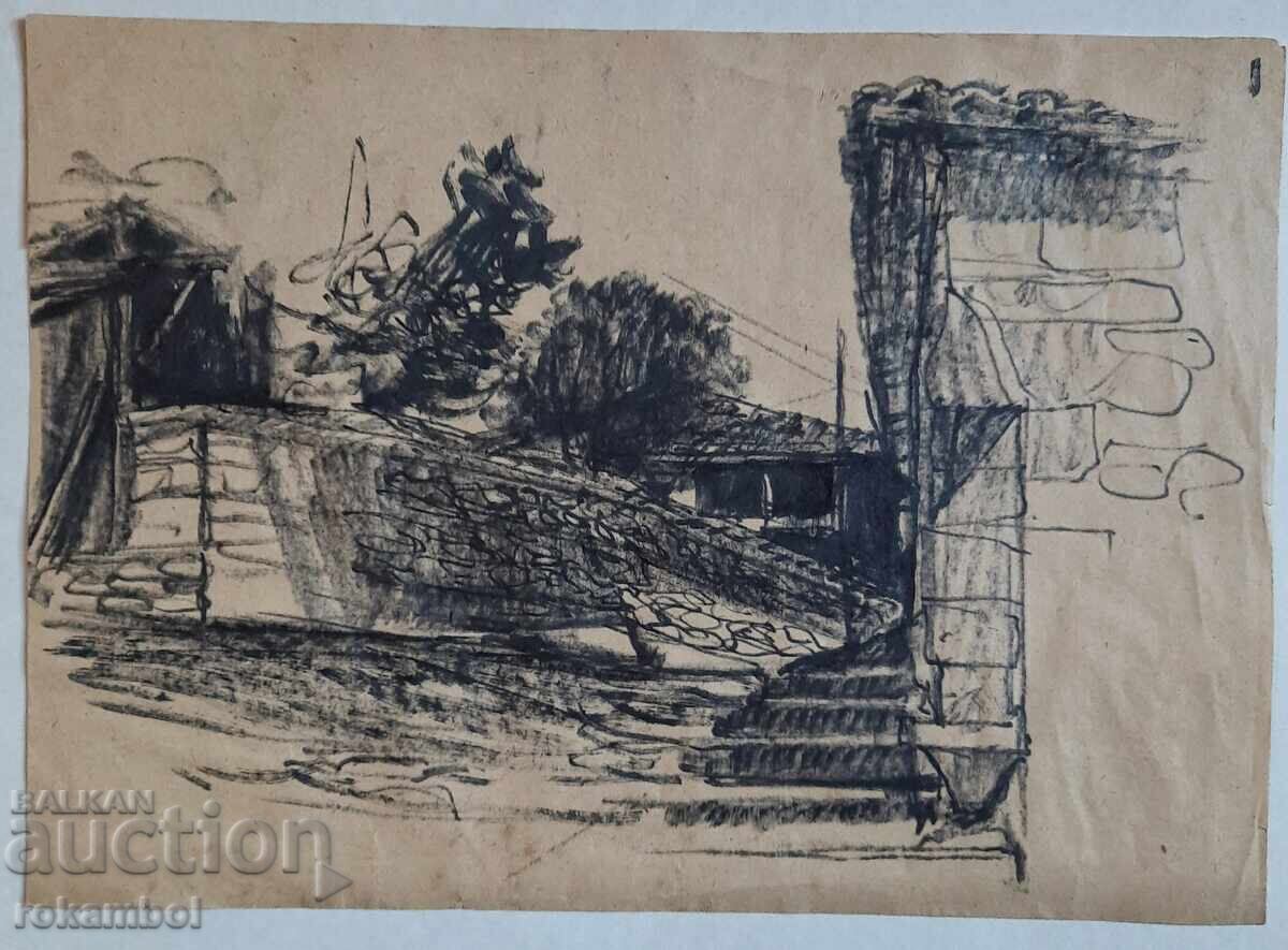 Petko Zadgorski painting ink on paper - 6 Petko Zadgorski painting ink on paper - 6