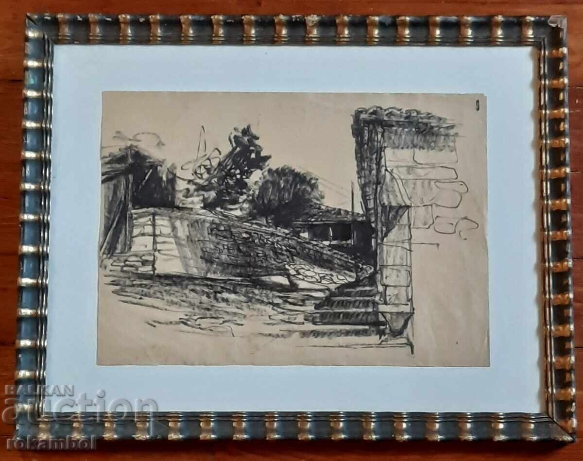 Petko Zadgorski painting ink on paper Petko Zadgorski painting ink on paper