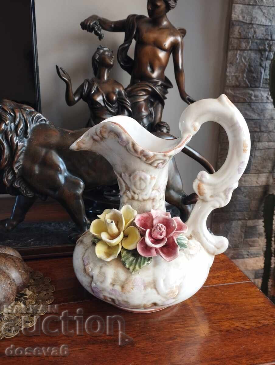 Vas/ulcior vechi Portugalia pictat manual Vas/ulcior vechi Portugalia pictat manual