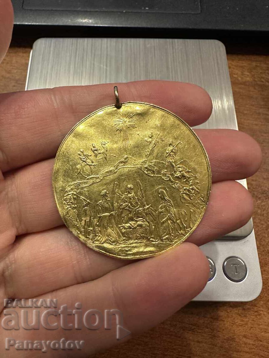 BAPTISM BAPTISM GOLD COIN 24 K MEDALLION PENDANT JEWELRY UN with price € 3502.35 | 6850.00 BGN BAPTISM BAPTISM GOLD COIN 24 K MEDALLION PENDANT JEWELRY UN with price € 3502.35 | 6850.00 BGN