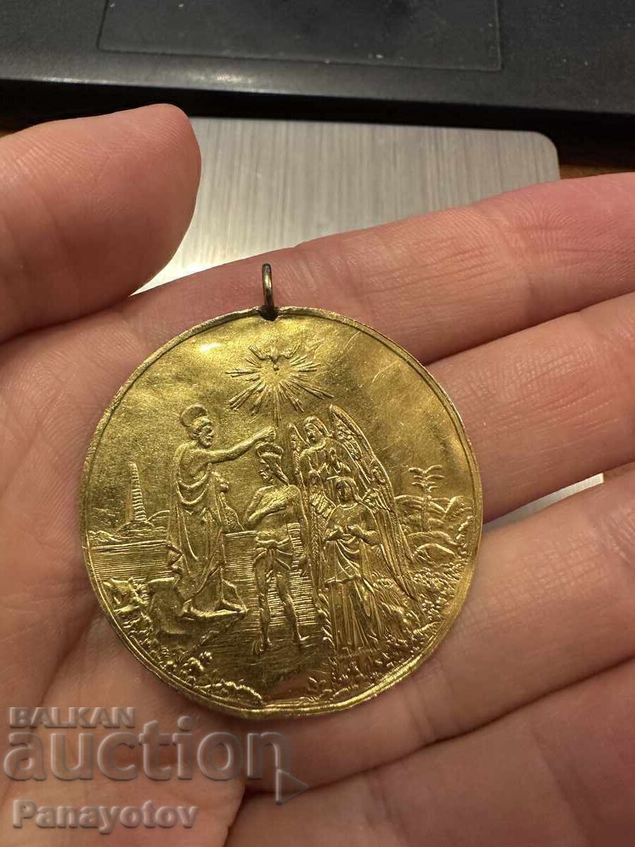 КРЪЩЕНКА КРЪЩЕНЕ ЗЛАТНА МОНЕТА 24 К МЕДАЛЬОН ПЕНДАР НАКИТ УН КРЪЩЕНКА КРЪЩЕНЕ ЗЛАТНА МОНЕТА 24 К МЕДАЛЬОН ПЕНДАР НАКИТ УН
