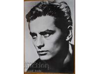 old postcard - Alain Delon - 1962