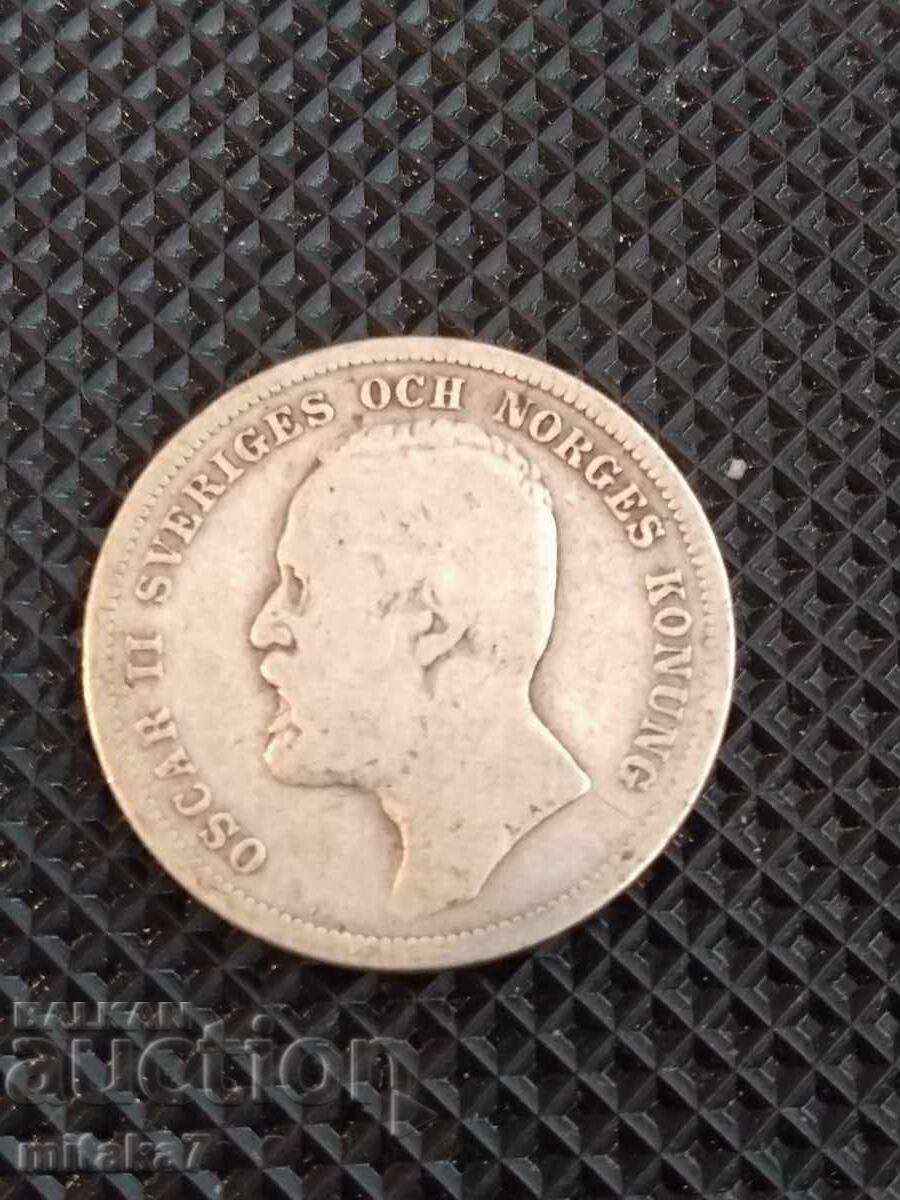 1 coroană 1898, Suedia cu preț € 15.00 | 29.34 BGN 1 coroană 1898, Suedia cu preț € 15.00 | 29.34 BGN