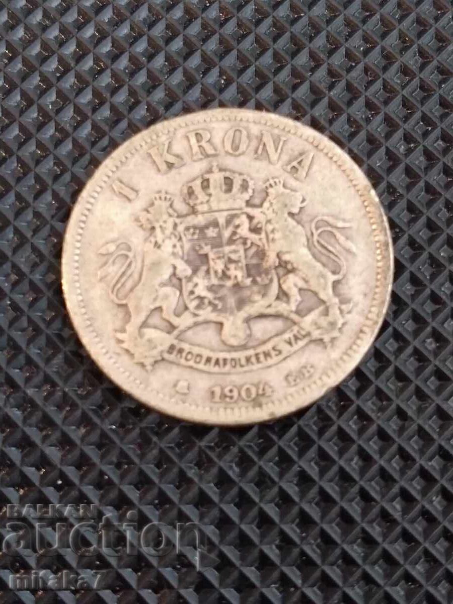 1 coroană 1904, Suedia 1 coroană 1904, Suedia