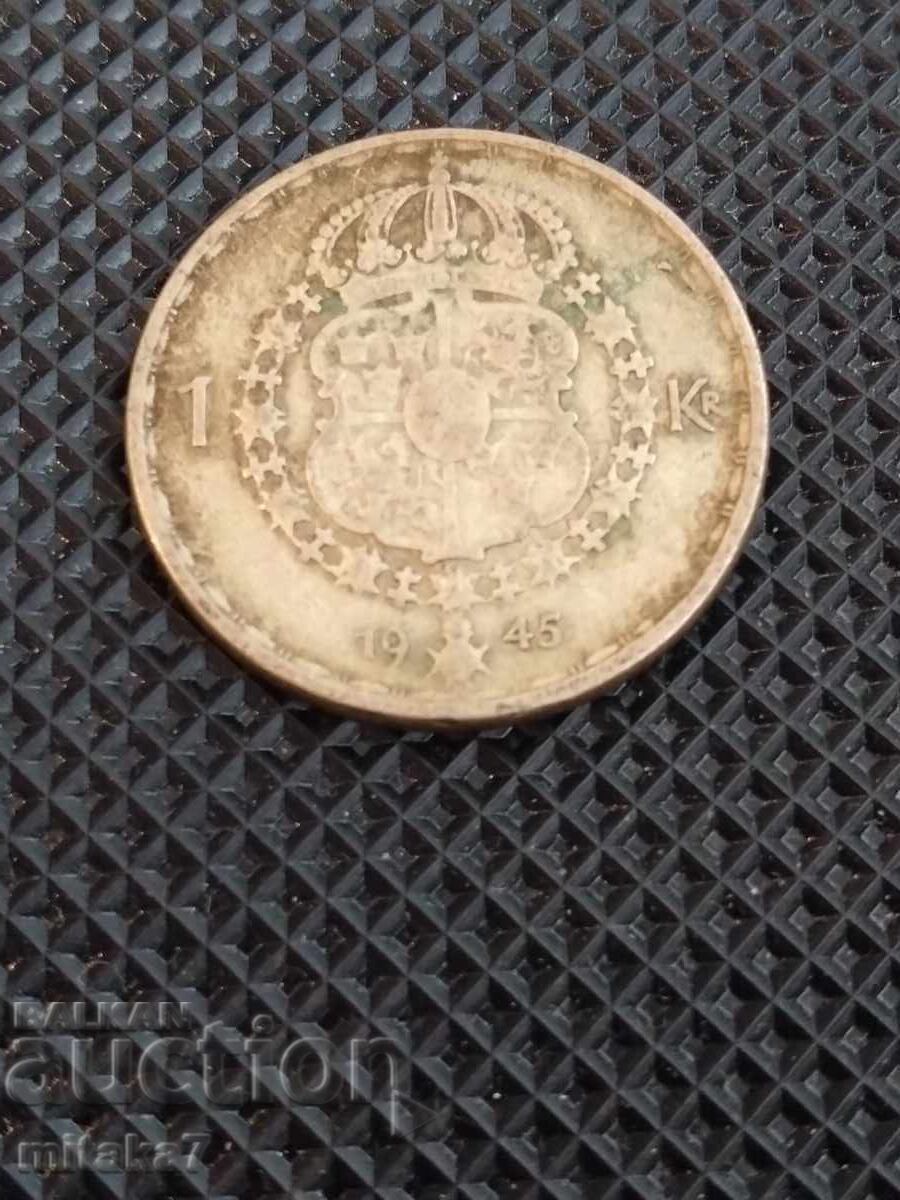 1 coroană 1945, Suedia